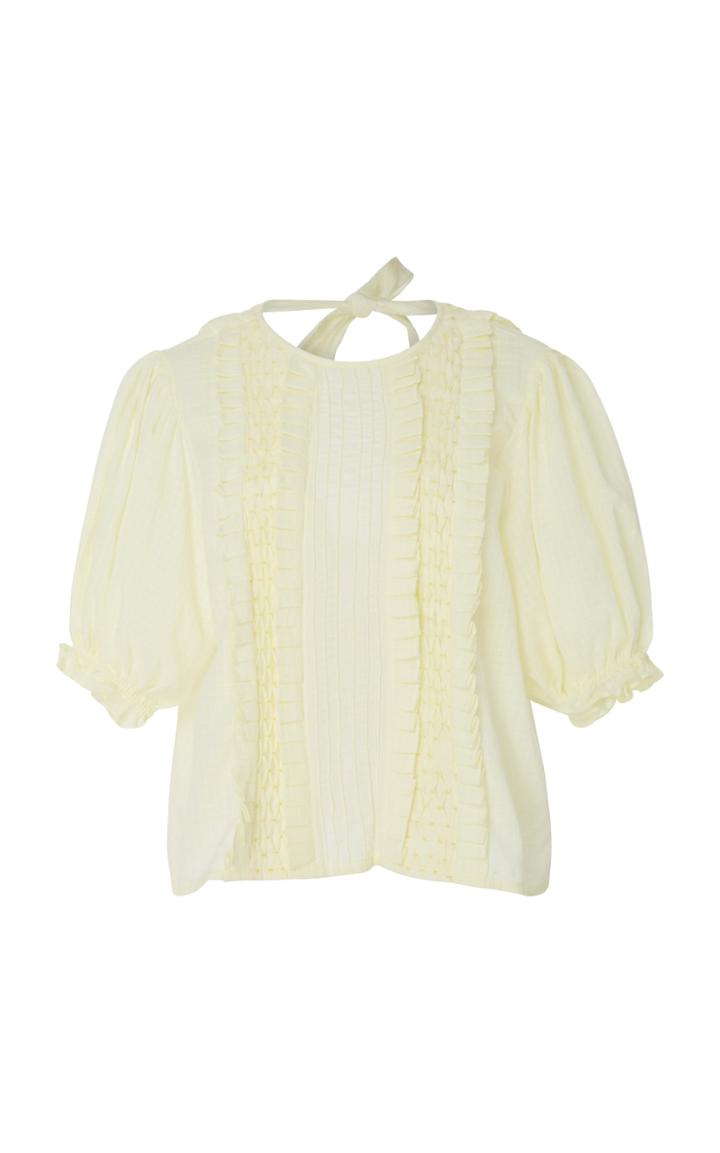 Innika Choo Ruffle Cotton Blouse