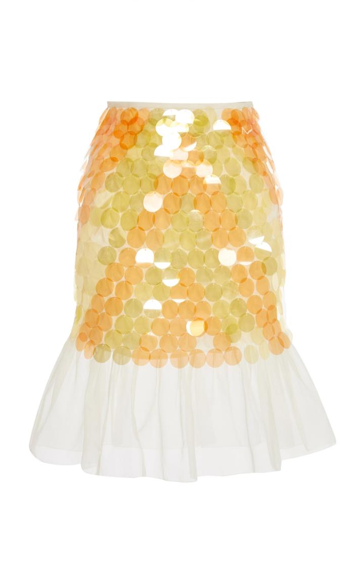 Huishan Zhang Felicia Smocked Skirt