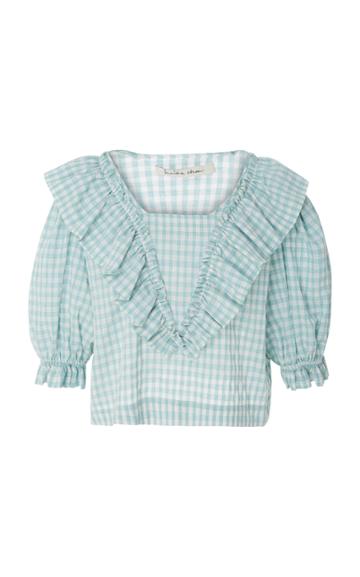 Innika Choo Ruffled Cotton Blouse