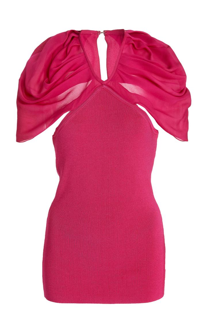 Moda Operandi Cushnie Draped Georgette Top