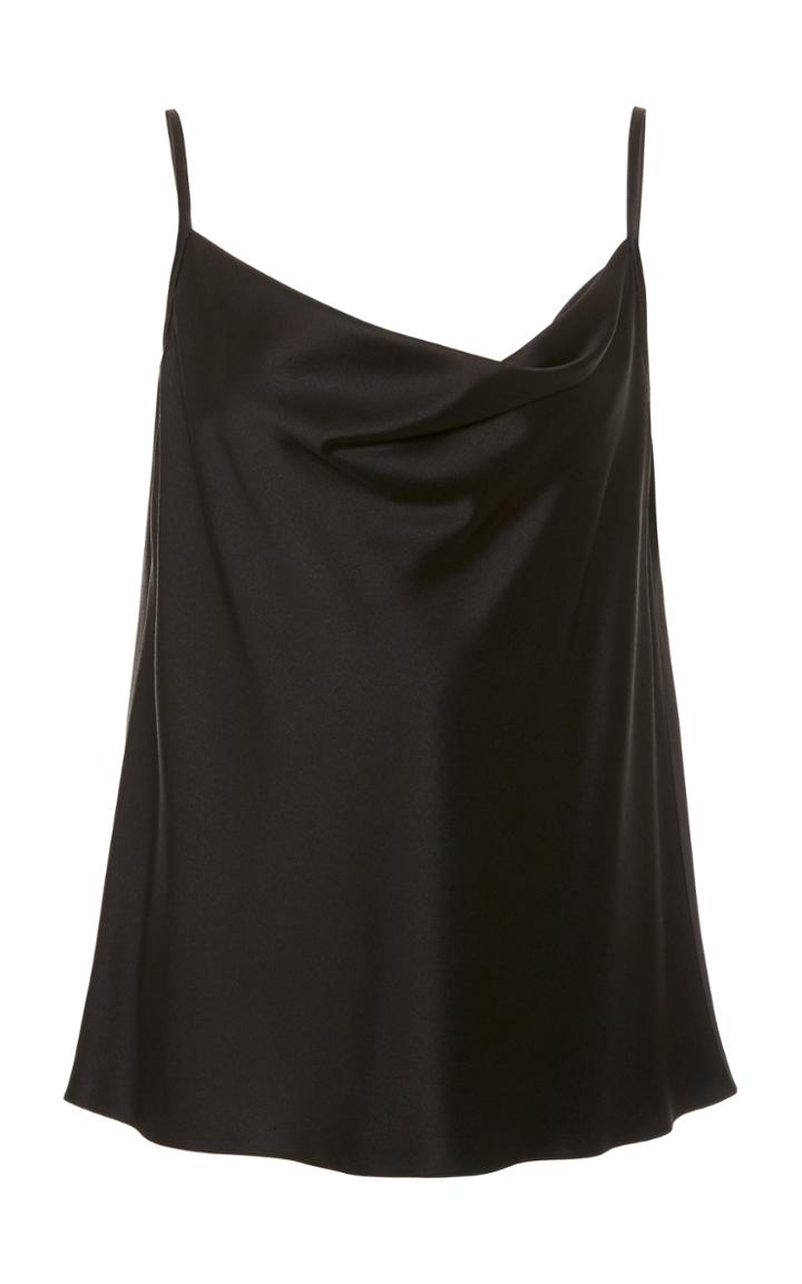 Mi Jong Lee Drape Neck Silk Camisole