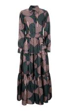 La Doublej Bellini Printed Silk Maxi Dress