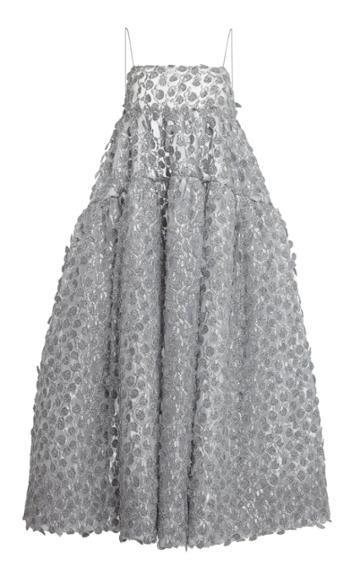 Moda Operandi Cecilie Bahnsen Lucy Embroidered Metallic Dress
