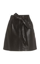 Nanushka Meda Belted Faux Leather Mini Skirt