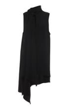 Acler Doheny Wrap-effect Tie-neck Top