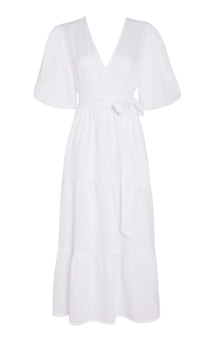 Moda Operandi Faithfull The Brand Edee Linen Wrap Dress