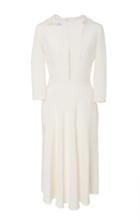 Maison Di Prima Diana Button Detail Midi Dress
