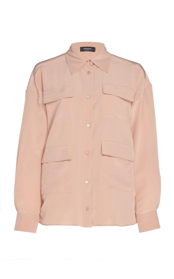 Moda Operandi Rochas Silk Utility Top Size: 38