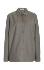 Moda Operandi The Row Lexis Worsted Wool Gabardine Shirt