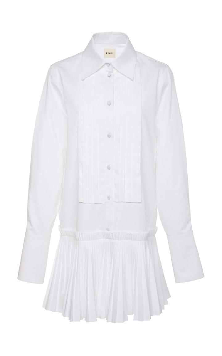 Khaite Malin Cotton Shirt Dress