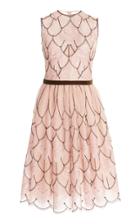 Moda Operandi Costarellos Mercia Lace-detailed Glittered Tulle Midi Dress