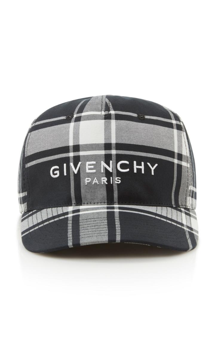 Givenchy Logo-embroidered Checked Shell Baseball Cap