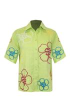 All Things Mochi Kiki Linen Embroidered Shirt