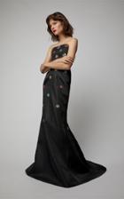 Carolina Herrera Strapless Silk Gown