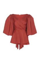 Johanna Ortiz El Amor De Mi Tierra Cotton-blend Top