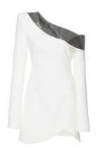 David Koma One Shoulder Sequin Mini Dress