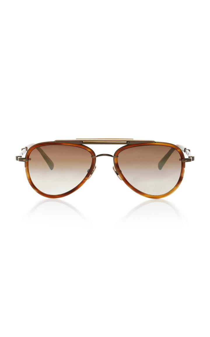 Mr. Leight Doheny Sl54 Aviator-style Acetate And Metal Sunglasses