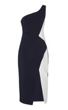 Cushnie One Shoulder Cady Dress