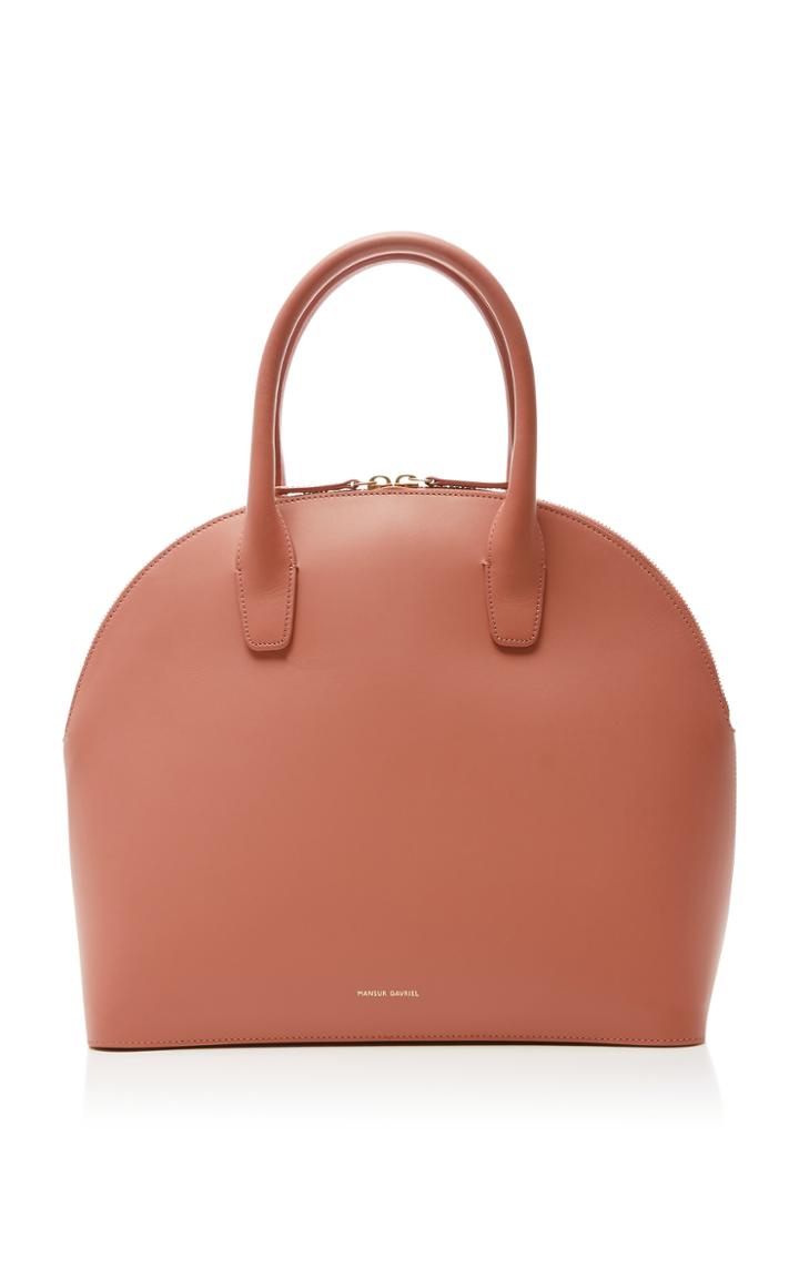 Mansur Gavriel Top Handle Rounded Leather Bag