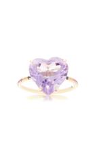 The Last Line 14k Gold Amethyst Heart And Multi-stone Ring