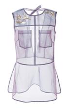 Adeam Organza Swarovski Top