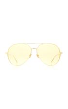 Moda Operandi Linda Farrow Aviator-style Gold-tone Sunglasses