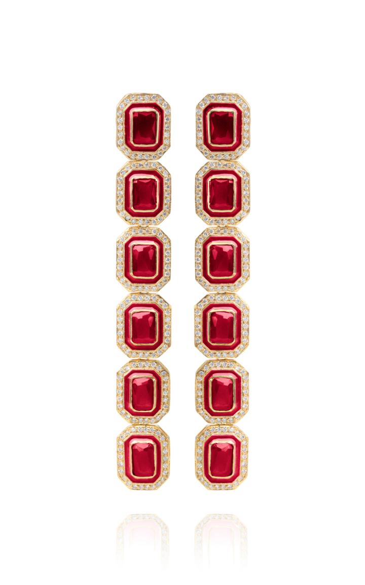Moda Operandi Opuline Exclusive Gold-plated Soki Earrings