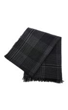 Begg & Co Pin Check Cashmere Scarf
