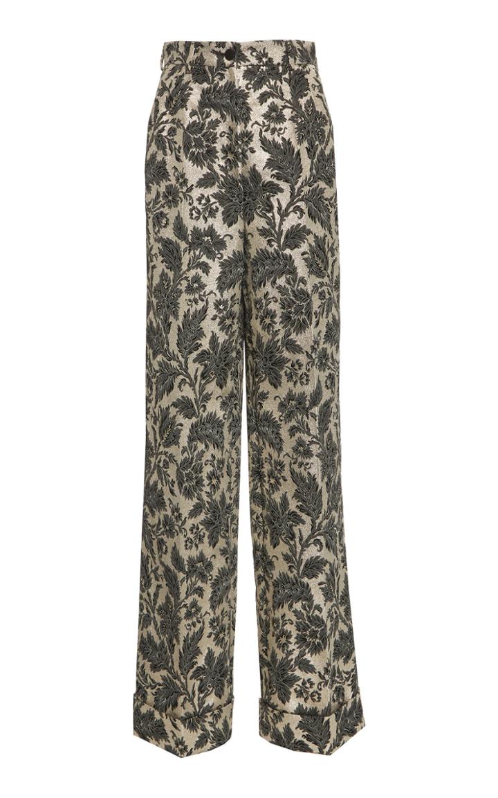 Dolce & Gabbana Wide-leg Jacquard Pants