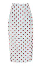 Markarian Exclusive Bates Floral-embellished Silk-faille Midi Skirt