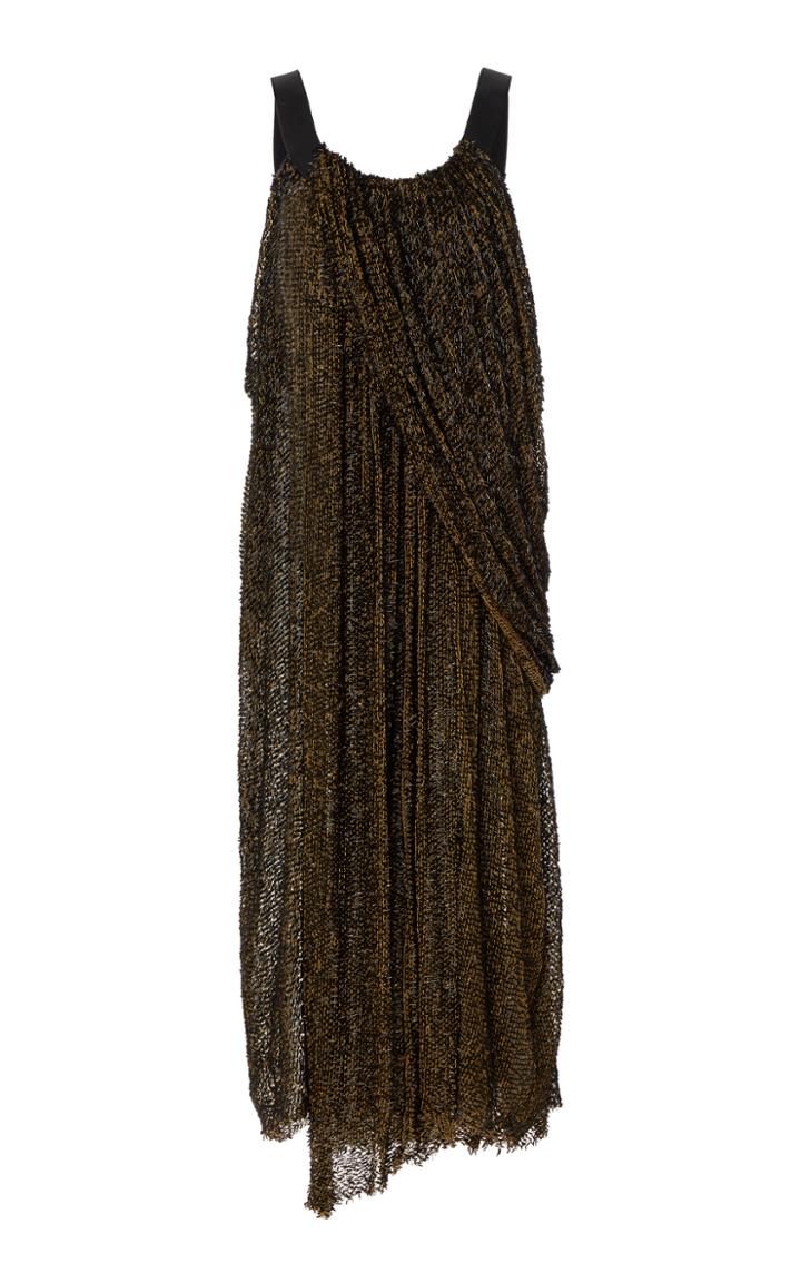 Moda Operandi Proenza Schouler Beaded Draped-accented Midi Dress Size: 0