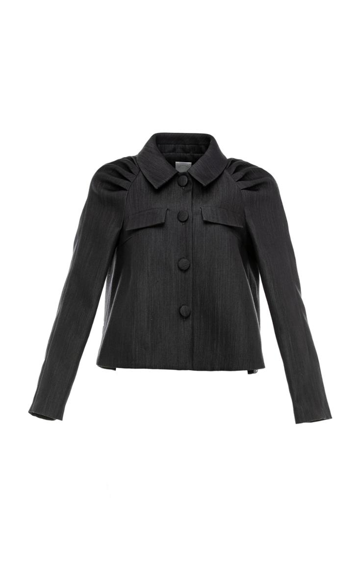 Moda Operandi Huishan Zhang Lucy Puff-sleeve Woven Jacket