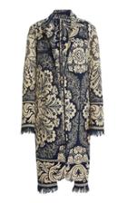 Moda Operandi Mimi Prober Corinne Antique Fringed Cotton Jacquard Coat