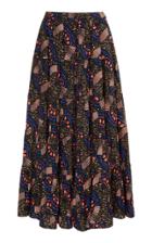 Moda Operandi Ulla Johnson Sylvie Printed Cotton Midi Skirt Size: 0