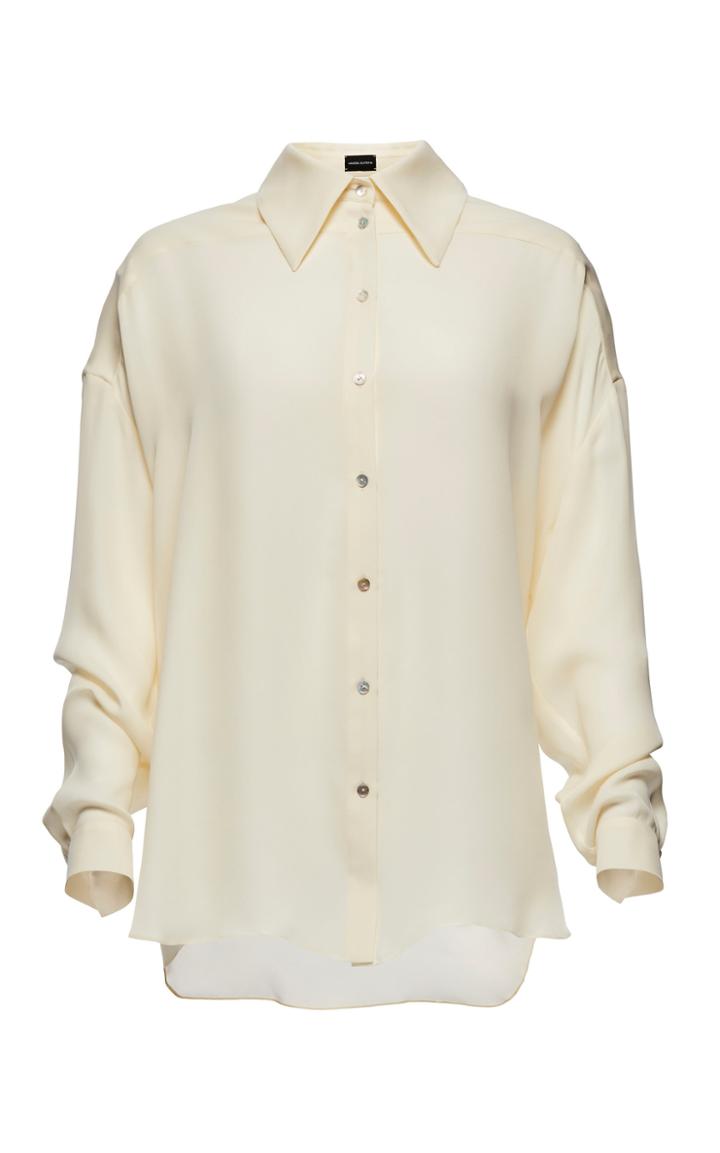 Magda Butrym Vegas Silk Fringe-back Shirt