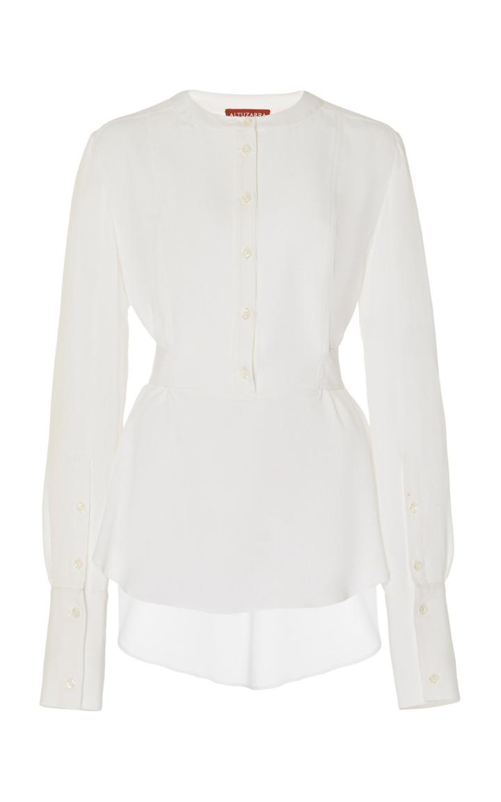 Altuzarra Federica Crepe Blouse