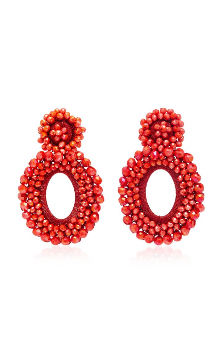 Bibi Marini Scarlet Red Primrose Earrings