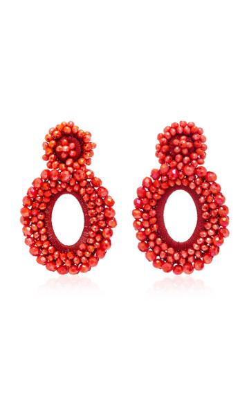 Bibi Marini Scarlet Red Primrose Earrings
