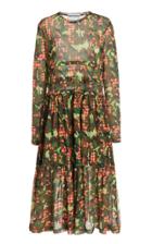 Moda Operandi Molly Goddard Rhian Camouflage-print Tiered Midi Dress
