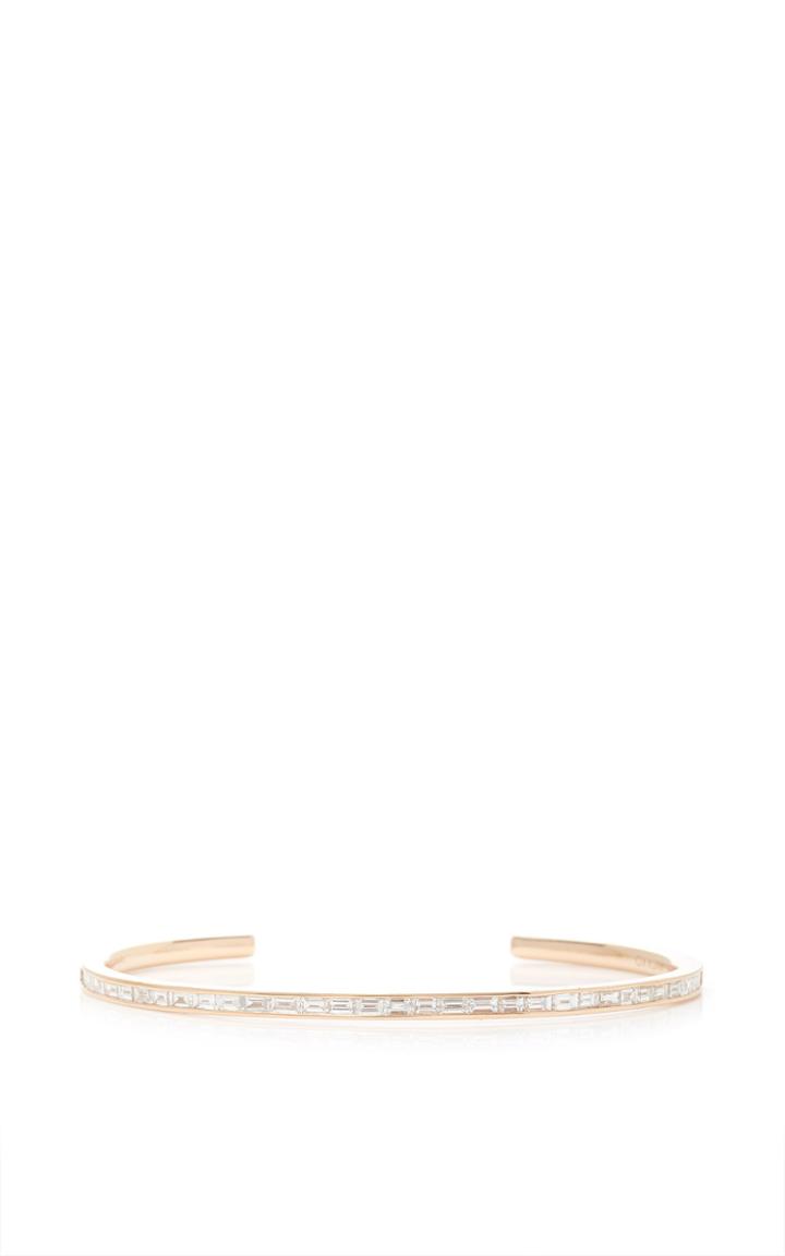 Anita Ko Baguette Cuff In Rose Gold