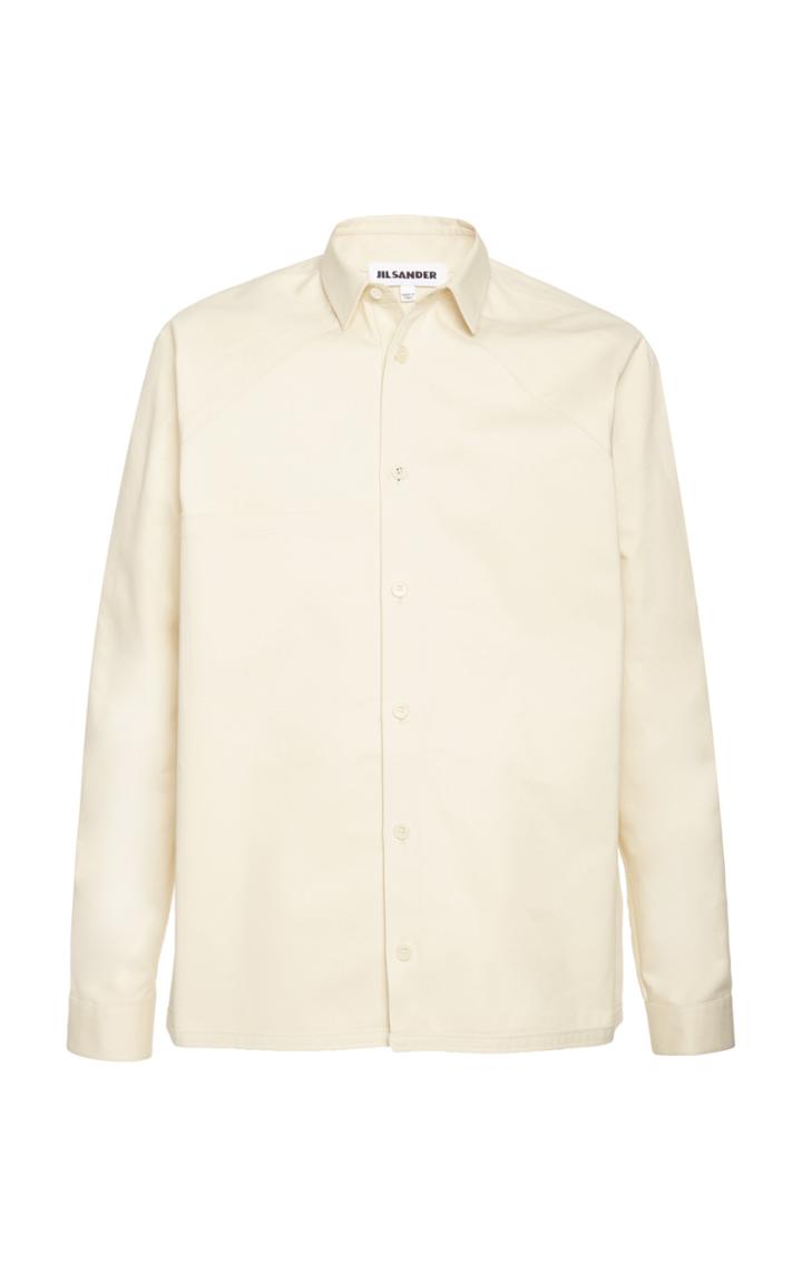 Jil Sander Sincronia Cotton-poplin Button-up Shirt