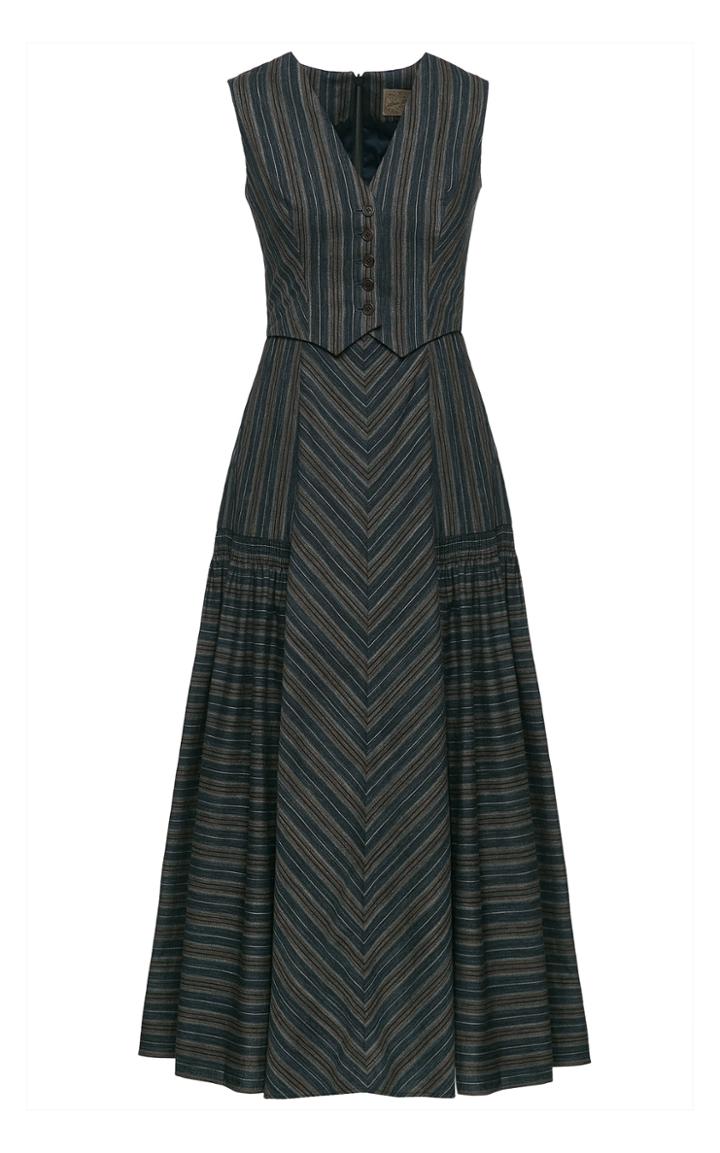 Lena Hoschek Old West Cotton-blend Midi Dress