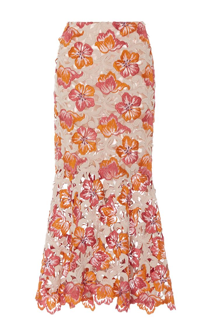 Johanna Ortiz M'o Exclusive Mustique Lace Fluted Skirt