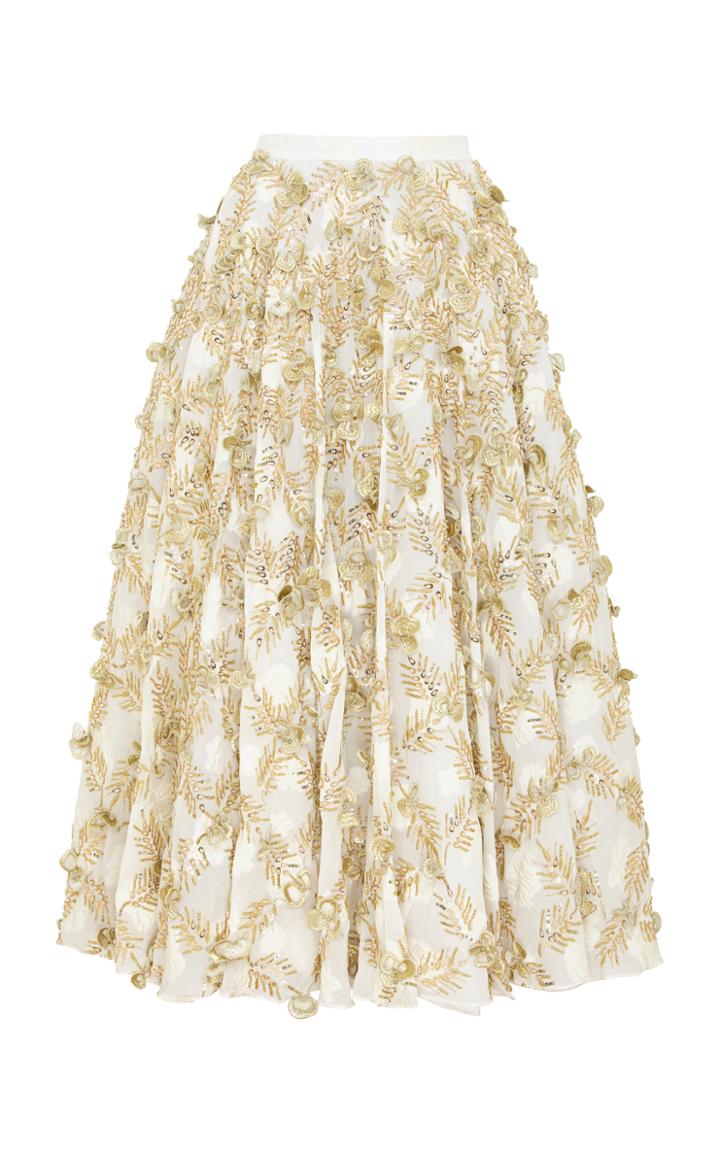 Razan Alazzouni Embellished Swing Skirt