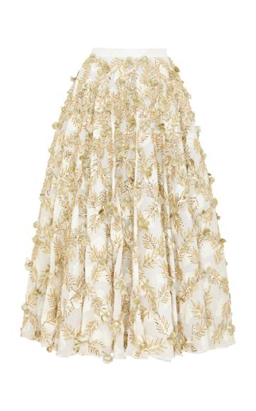 Razan Alazzouni Embellished Swing Skirt