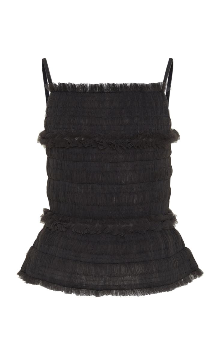 Moda Operandi Molly Goddard Murphy Hand-smocked Tulle Tank Top