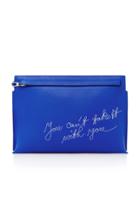 Loewe T Pouch Embroidered Leather Clutch Bag