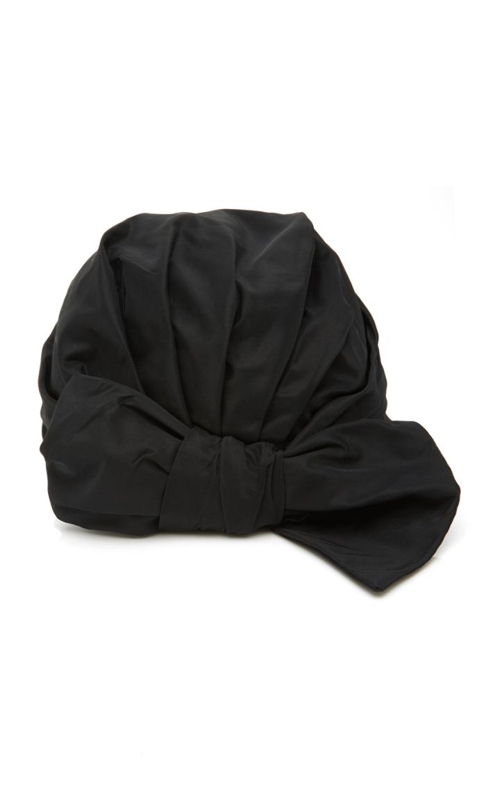 Eugenia Kim Sofia Bow-embellished Duchess Satin Turban
