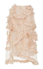 Moncler Genius + Simone Rocha Ruffled Cotton-chiffon Midi Skirt