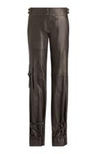 Ralph Lauren Kaiya Straight Leg Leather Pant
